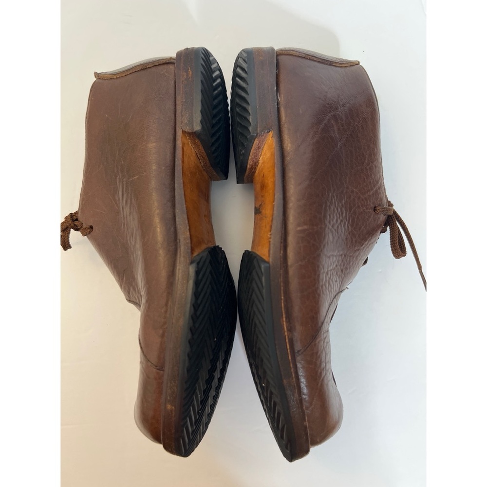 CYDWOQ Curve Cognac Brown Leather Lace-up Shoes Sz 7.5 (41) - Picture 6 of 12